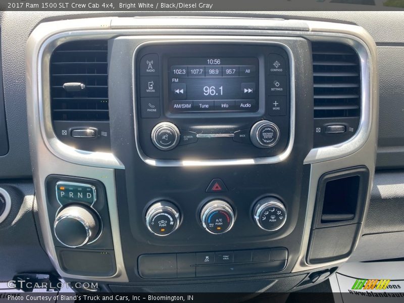 Bright White / Black/Diesel Gray 2017 Ram 1500 SLT Crew Cab 4x4