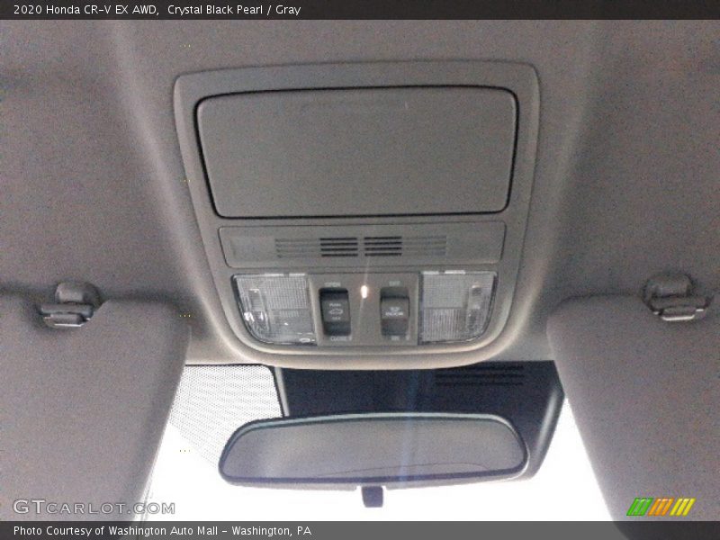 Crystal Black Pearl / Gray 2020 Honda CR-V EX AWD