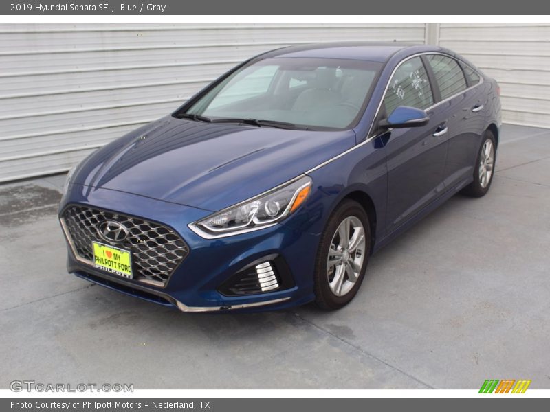 Blue / Gray 2019 Hyundai Sonata SEL