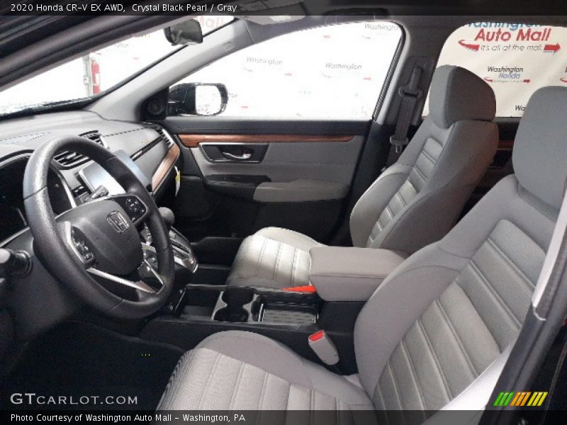 Crystal Black Pearl / Gray 2020 Honda CR-V EX AWD
