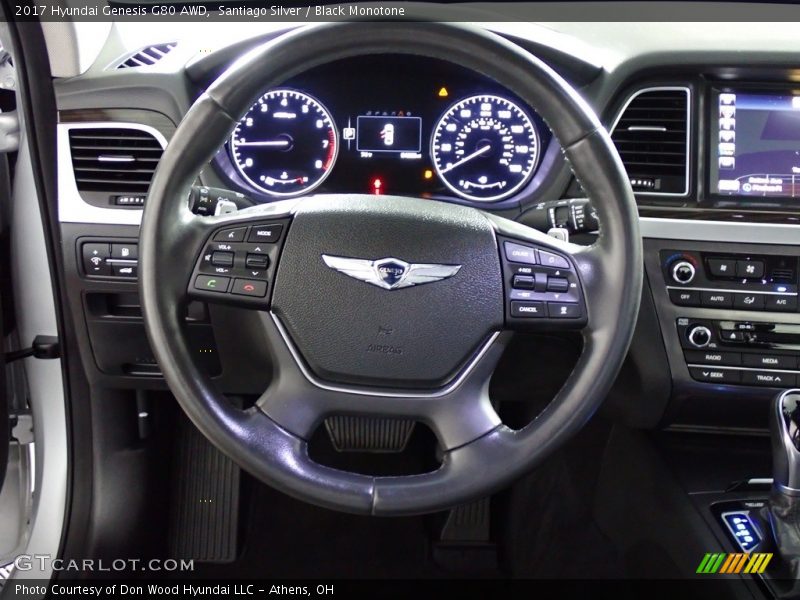 Santiago Silver / Black Monotone 2017 Hyundai Genesis G80 AWD