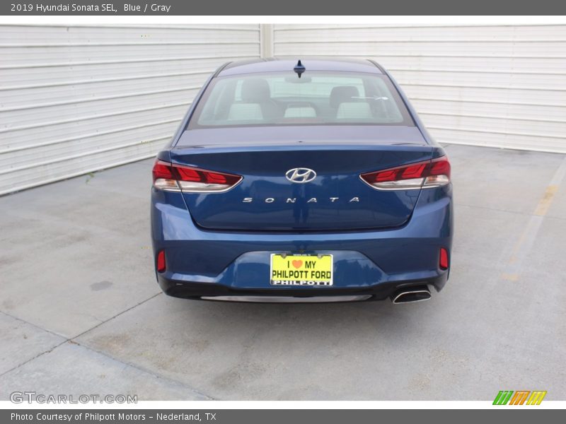 Blue / Gray 2019 Hyundai Sonata SEL