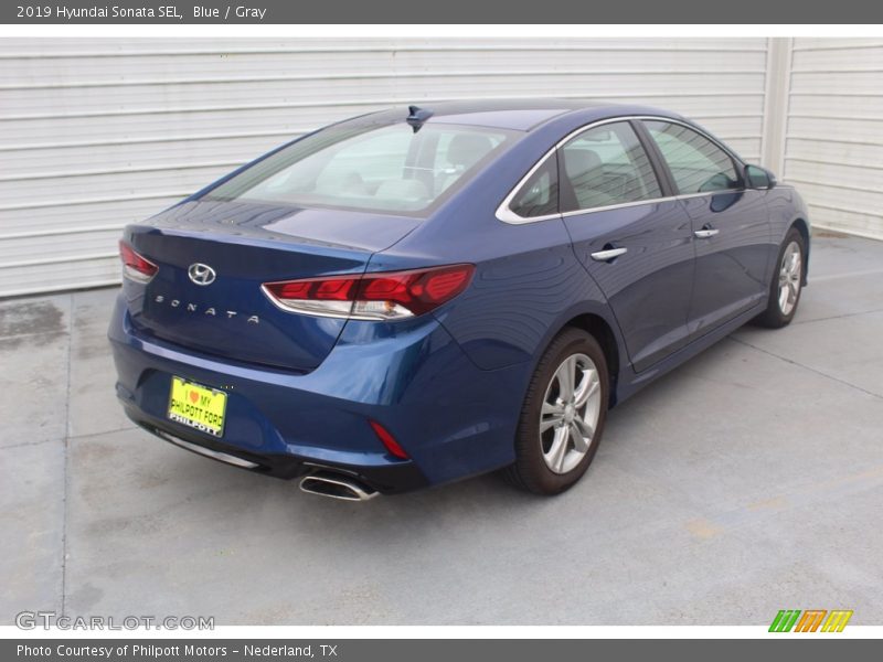 Blue / Gray 2019 Hyundai Sonata SEL