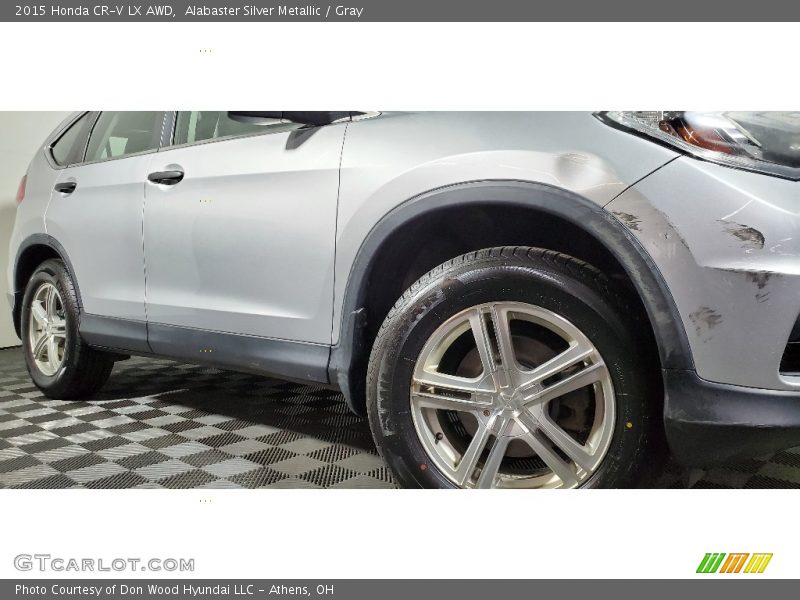 Alabaster Silver Metallic / Gray 2015 Honda CR-V LX AWD