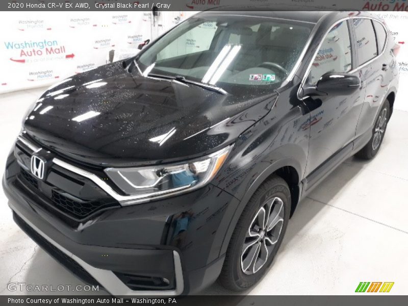 Crystal Black Pearl / Gray 2020 Honda CR-V EX AWD