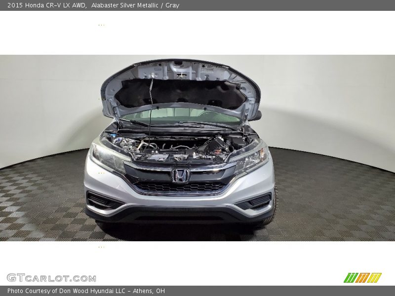 Alabaster Silver Metallic / Gray 2015 Honda CR-V LX AWD