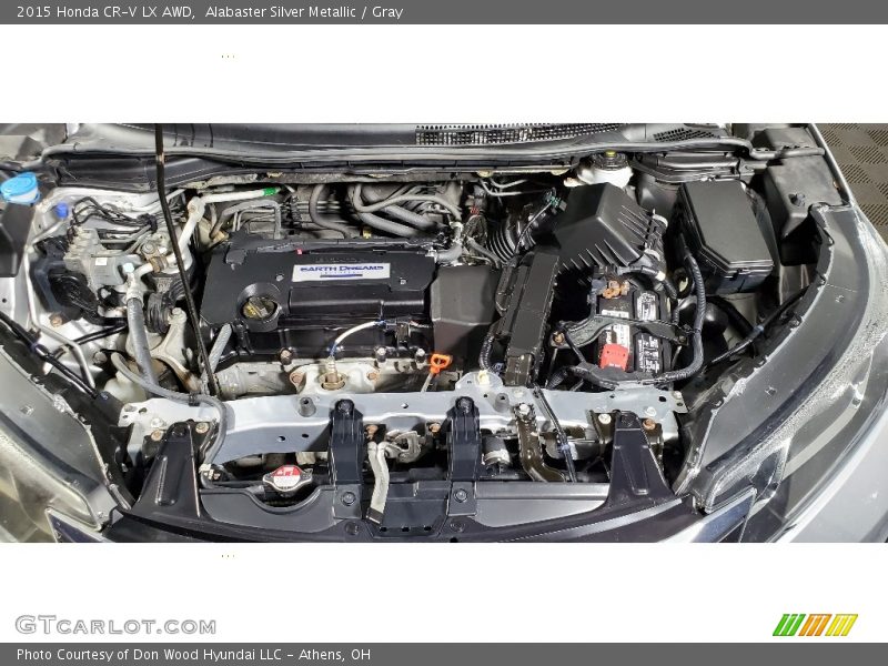 Alabaster Silver Metallic / Gray 2015 Honda CR-V LX AWD