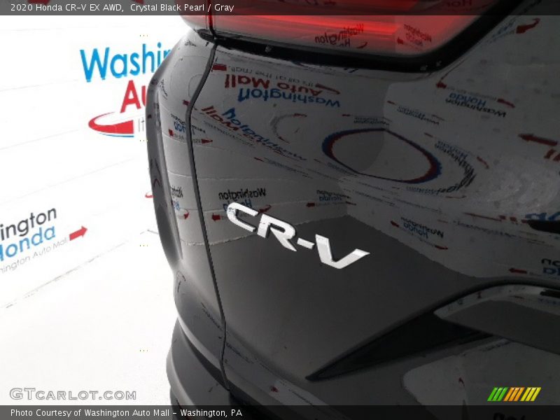Crystal Black Pearl / Gray 2020 Honda CR-V EX AWD