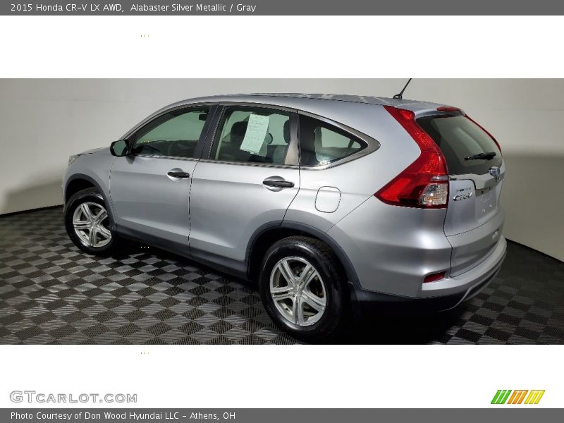 Alabaster Silver Metallic / Gray 2015 Honda CR-V LX AWD