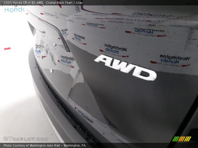 Crystal Black Pearl / Gray 2020 Honda CR-V EX AWD