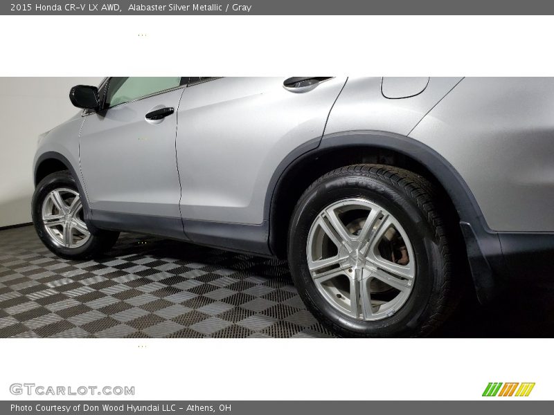 Alabaster Silver Metallic / Gray 2015 Honda CR-V LX AWD