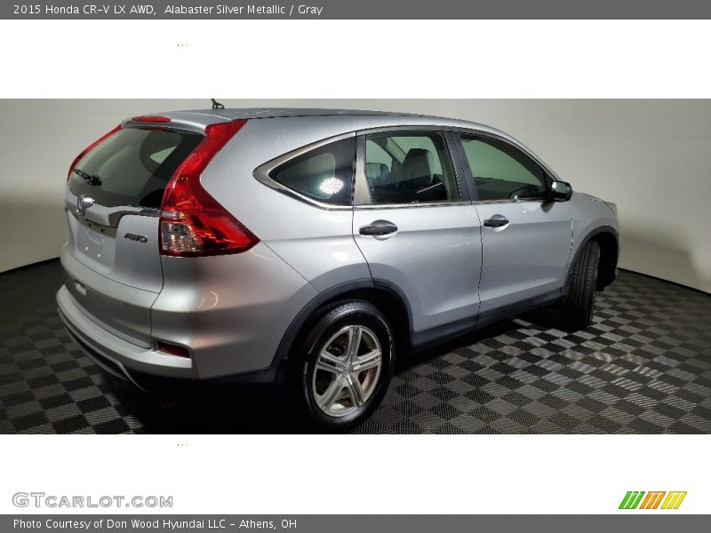 Alabaster Silver Metallic / Gray 2015 Honda CR-V LX AWD