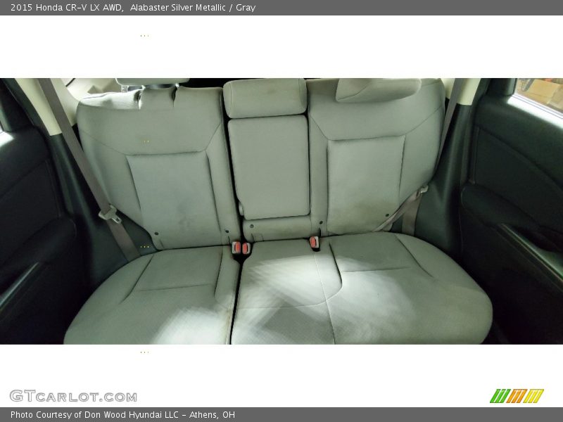 Alabaster Silver Metallic / Gray 2015 Honda CR-V LX AWD
