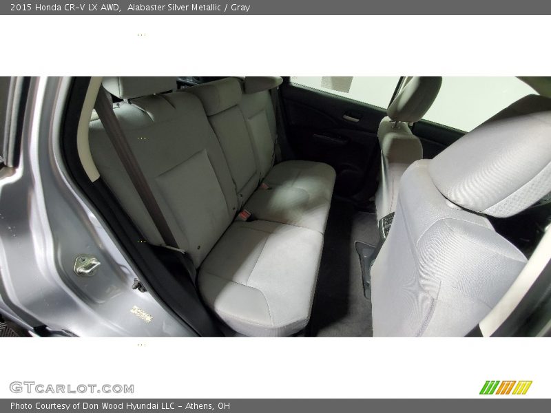 Alabaster Silver Metallic / Gray 2015 Honda CR-V LX AWD