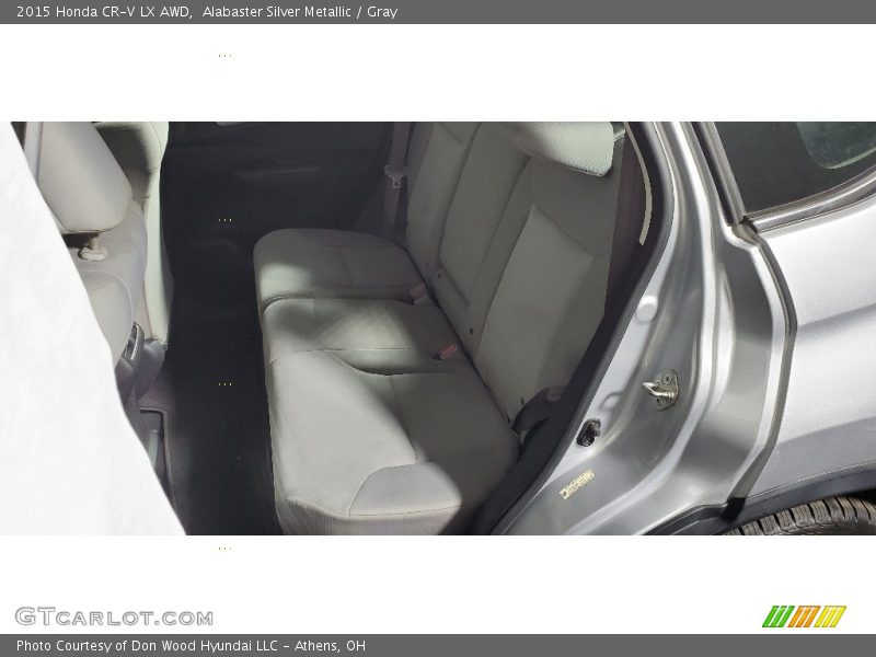 Alabaster Silver Metallic / Gray 2015 Honda CR-V LX AWD
