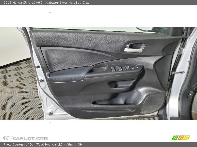 Alabaster Silver Metallic / Gray 2015 Honda CR-V LX AWD