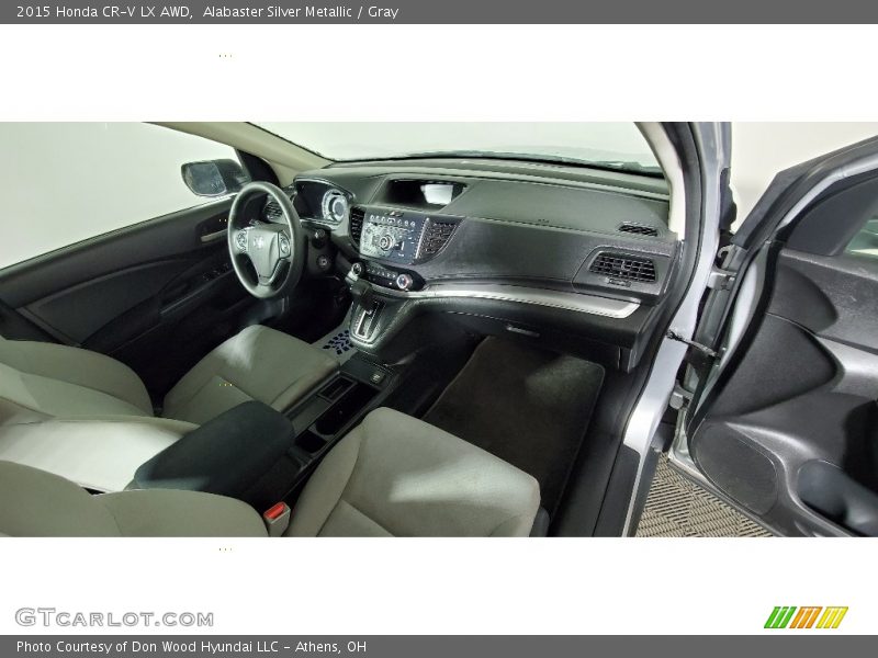 Alabaster Silver Metallic / Gray 2015 Honda CR-V LX AWD
