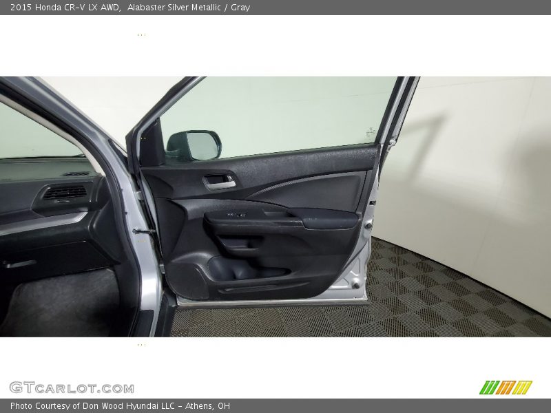 Alabaster Silver Metallic / Gray 2015 Honda CR-V LX AWD