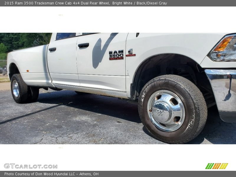 Bright White / Black/Diesel Gray 2015 Ram 3500 Tradesman Crew Cab 4x4 Dual Rear Wheel