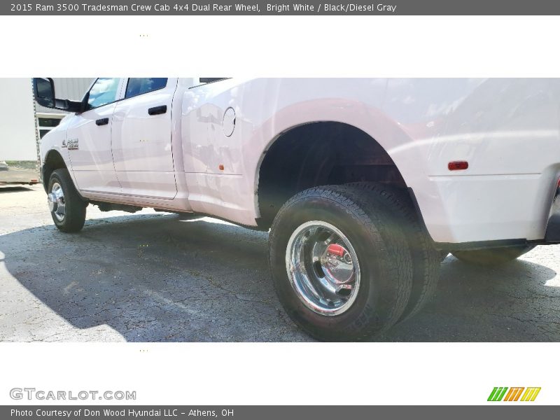 Bright White / Black/Diesel Gray 2015 Ram 3500 Tradesman Crew Cab 4x4 Dual Rear Wheel