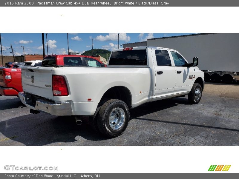 Bright White / Black/Diesel Gray 2015 Ram 3500 Tradesman Crew Cab 4x4 Dual Rear Wheel