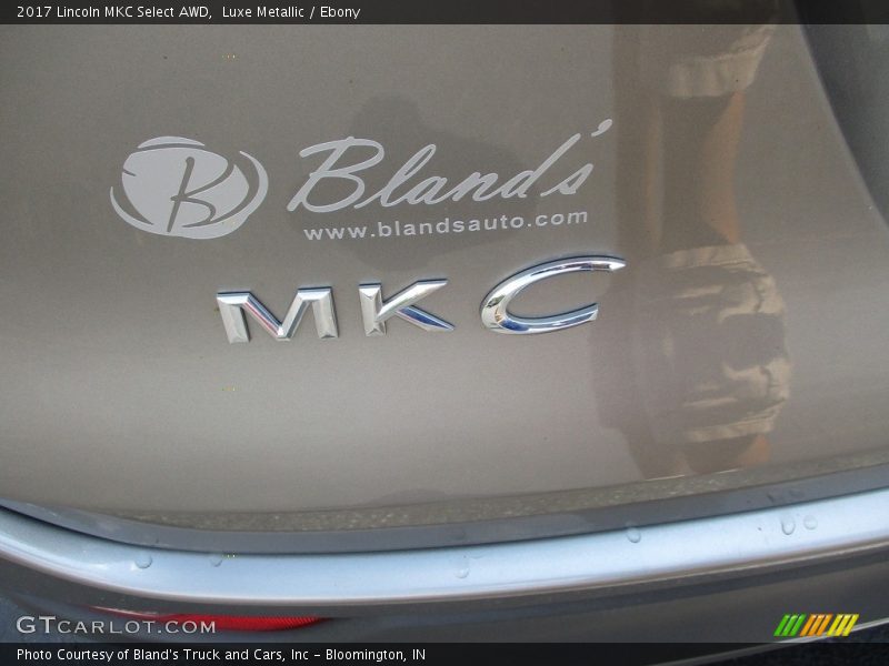Luxe Metallic / Ebony 2017 Lincoln MKC Select AWD