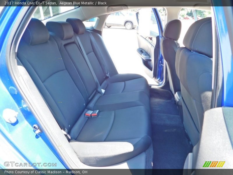 Aegean Blue Metallic / Black 2017 Honda Civic EX-T Sedan