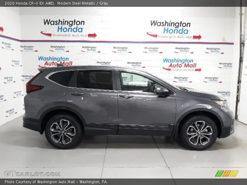 Modern Steel Metallic / Gray 2020 Honda CR-V EX AWD