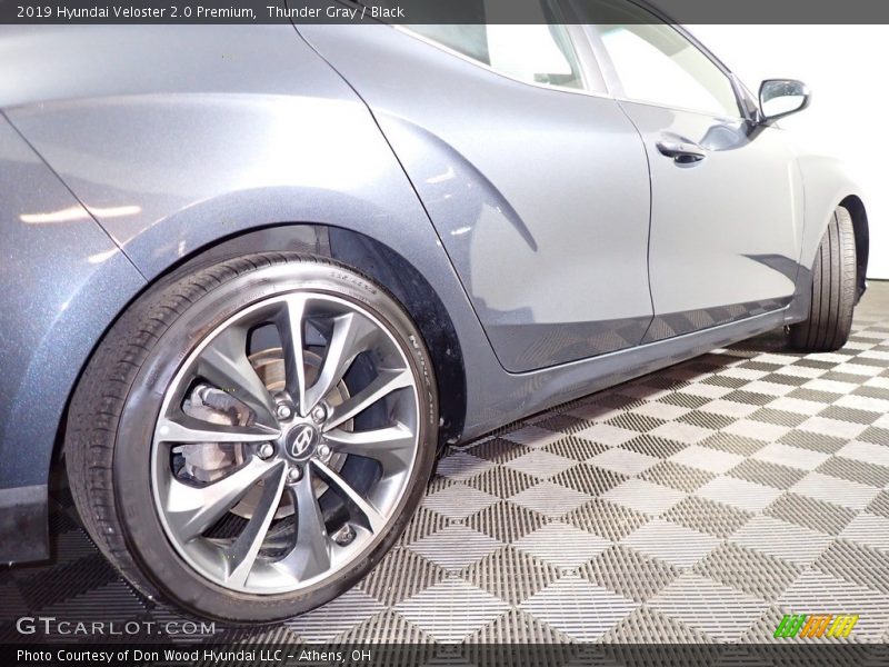 Thunder Gray / Black 2019 Hyundai Veloster 2.0 Premium