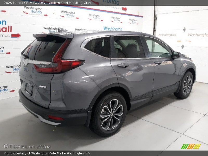 Modern Steel Metallic / Gray 2020 Honda CR-V EX AWD