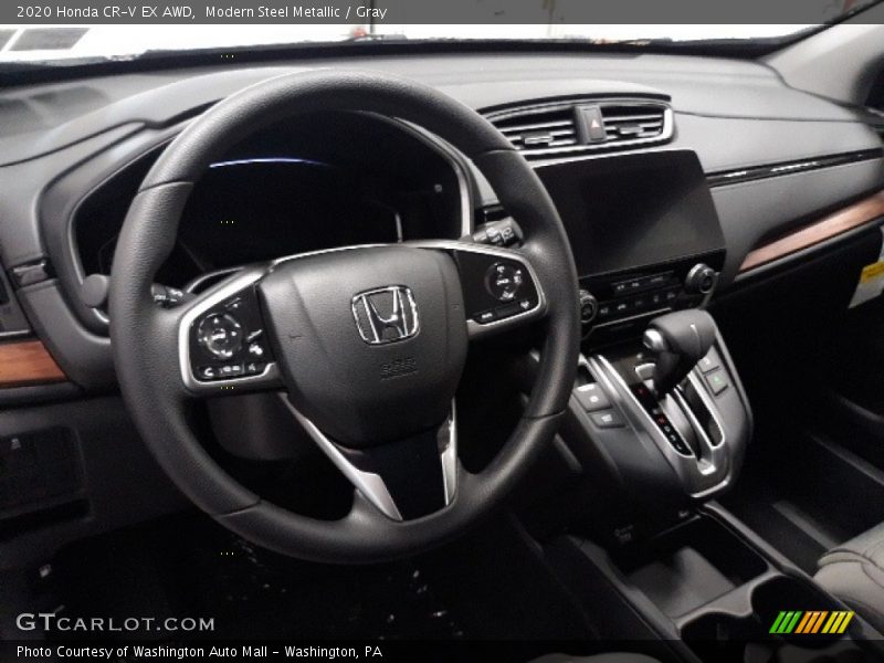 Modern Steel Metallic / Gray 2020 Honda CR-V EX AWD