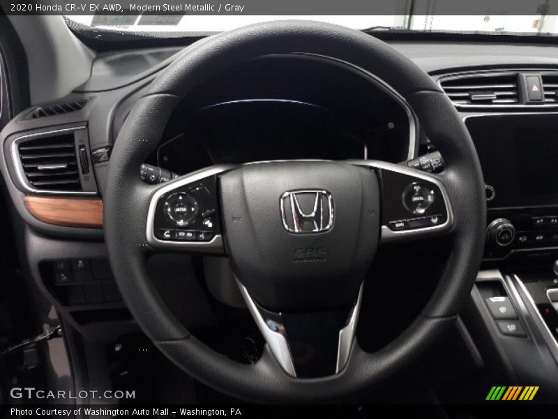 Modern Steel Metallic / Gray 2020 Honda CR-V EX AWD