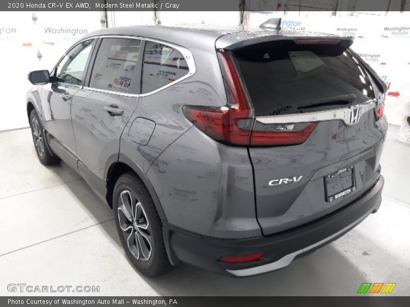 Modern Steel Metallic / Gray 2020 Honda CR-V EX AWD