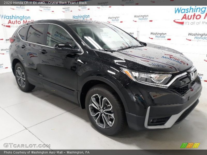 Crystal Black Pearl / Black 2020 Honda CR-V EX AWD