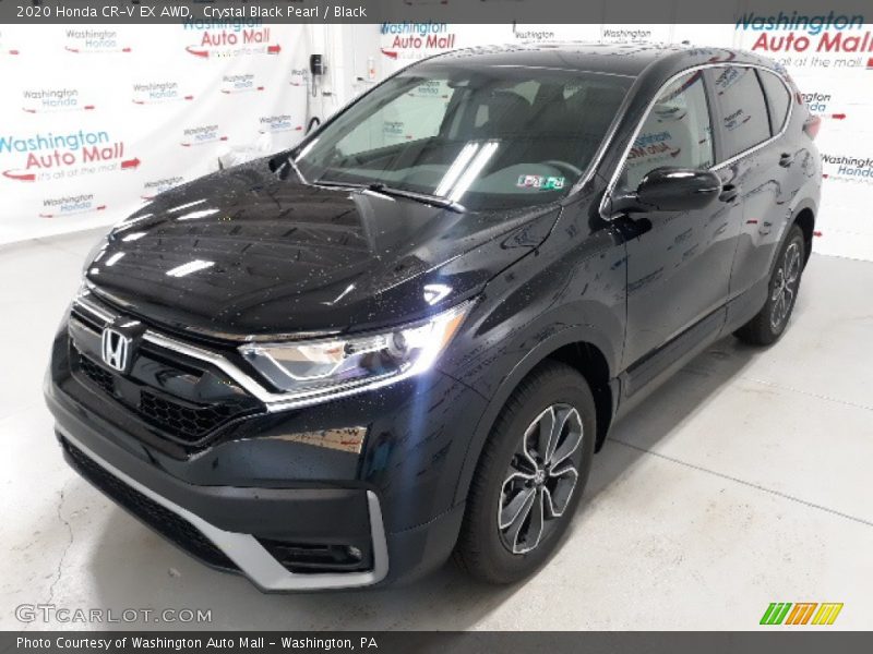 Crystal Black Pearl / Black 2020 Honda CR-V EX AWD