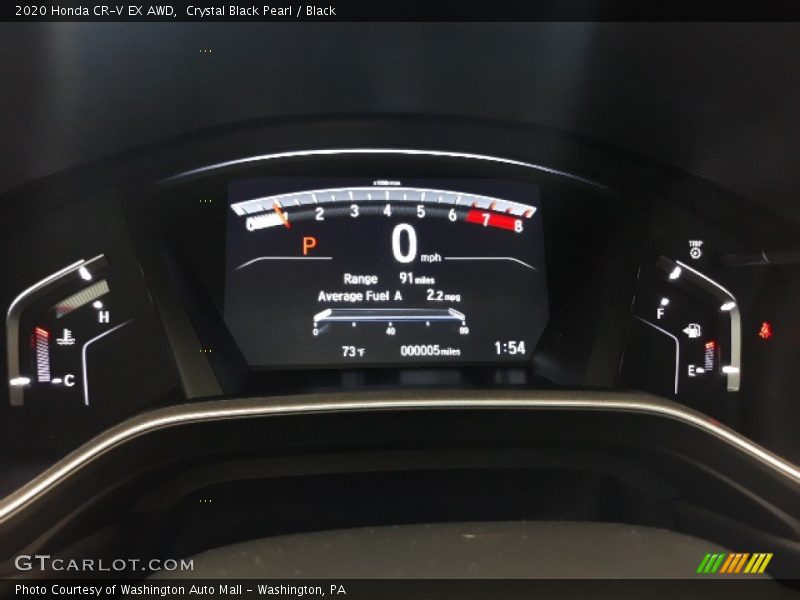 Crystal Black Pearl / Black 2020 Honda CR-V EX AWD