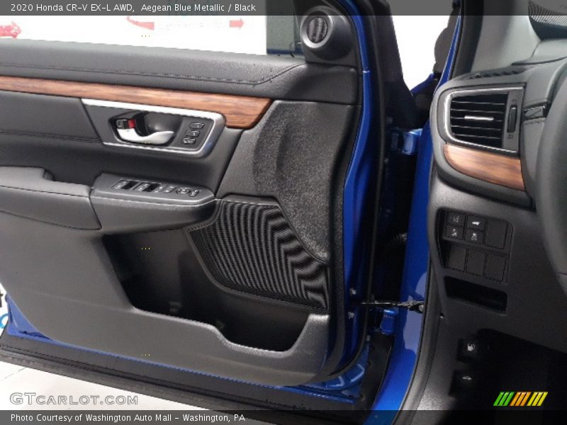 Aegean Blue Metallic / Black 2020 Honda CR-V EX-L AWD