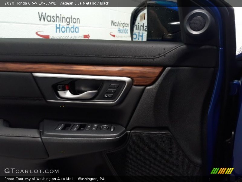 Aegean Blue Metallic / Black 2020 Honda CR-V EX-L AWD