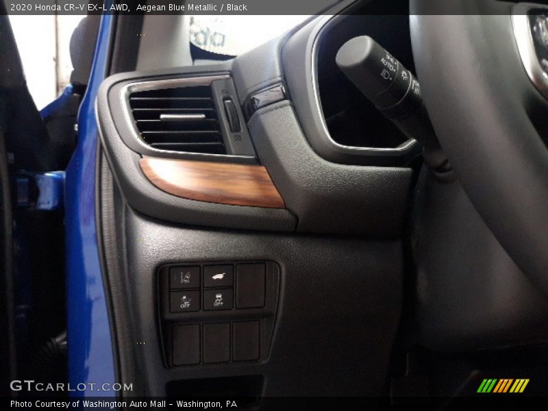 Aegean Blue Metallic / Black 2020 Honda CR-V EX-L AWD