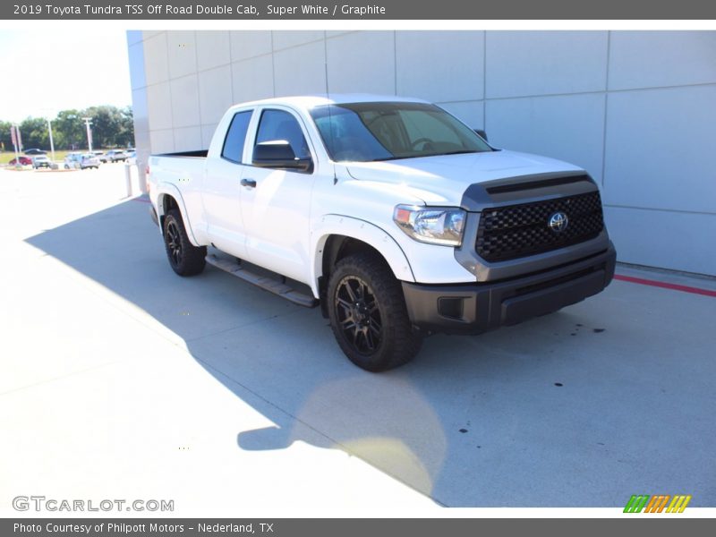 Super White / Graphite 2019 Toyota Tundra TSS Off Road Double Cab