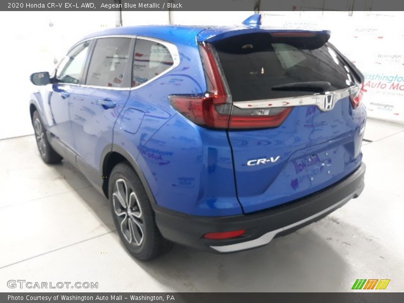 Aegean Blue Metallic / Black 2020 Honda CR-V EX-L AWD
