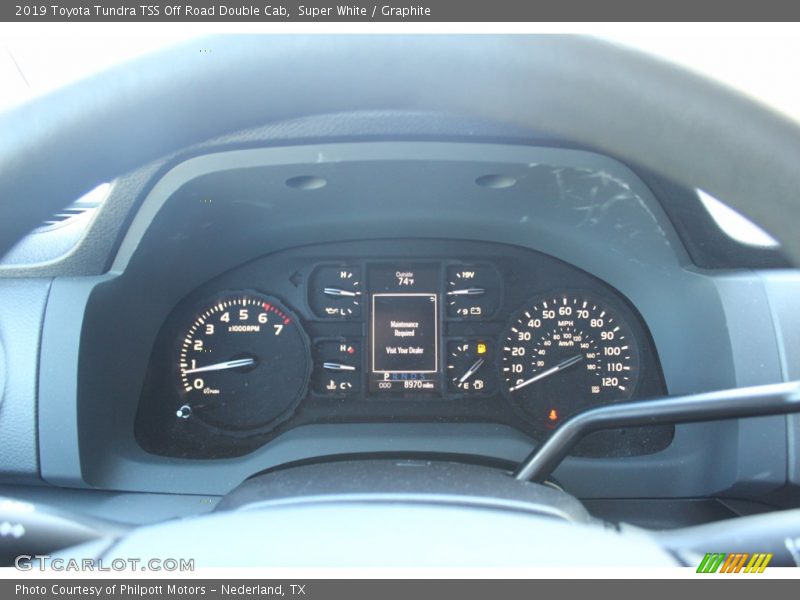 Super White / Graphite 2019 Toyota Tundra TSS Off Road Double Cab
