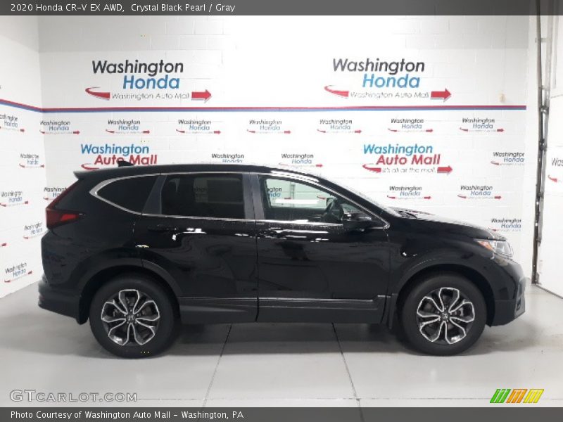 Crystal Black Pearl / Gray 2020 Honda CR-V EX AWD