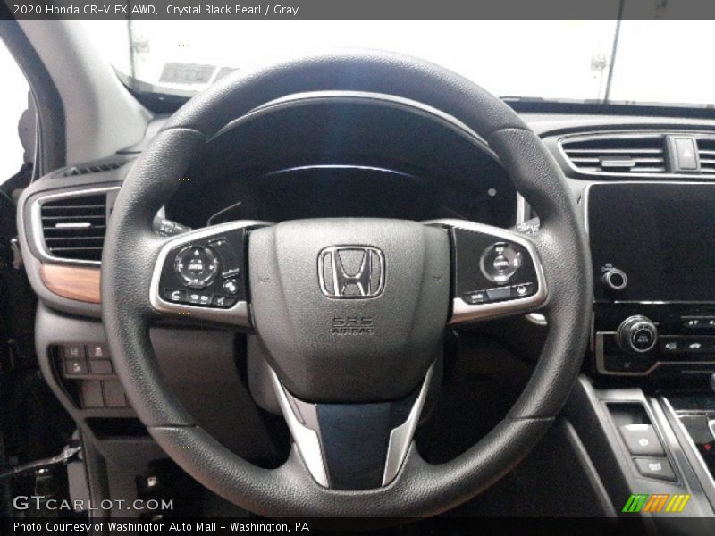 Crystal Black Pearl / Gray 2020 Honda CR-V EX AWD