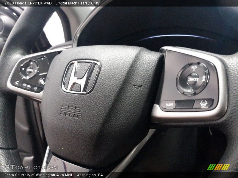 Crystal Black Pearl / Gray 2020 Honda CR-V EX AWD