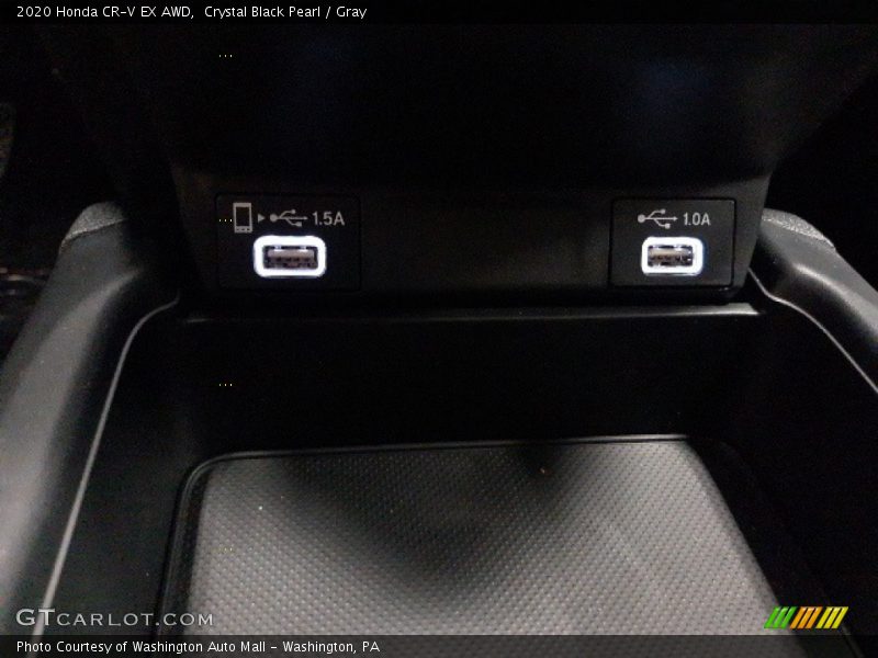 Crystal Black Pearl / Gray 2020 Honda CR-V EX AWD
