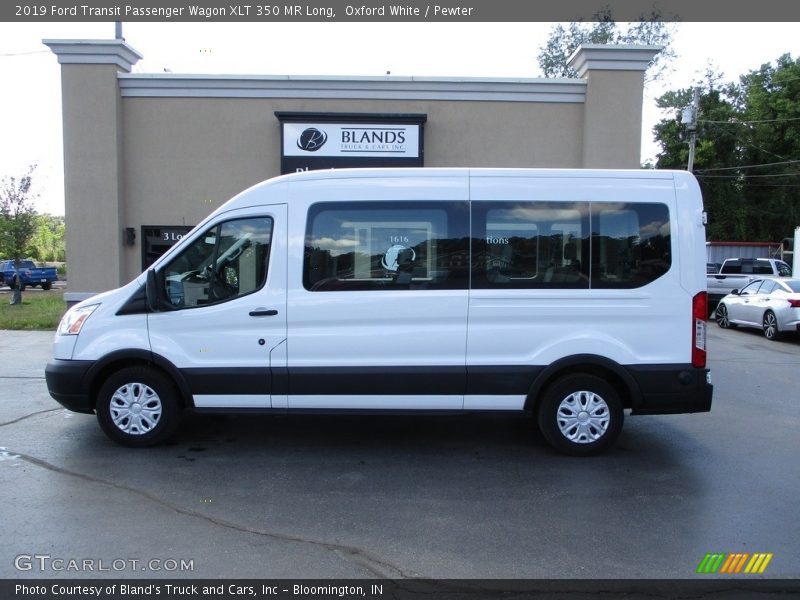 Oxford White / Pewter 2019 Ford Transit Passenger Wagon XLT 350 MR Long