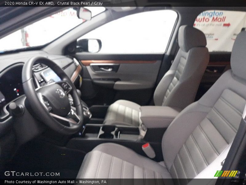 Crystal Black Pearl / Gray 2020 Honda CR-V EX AWD