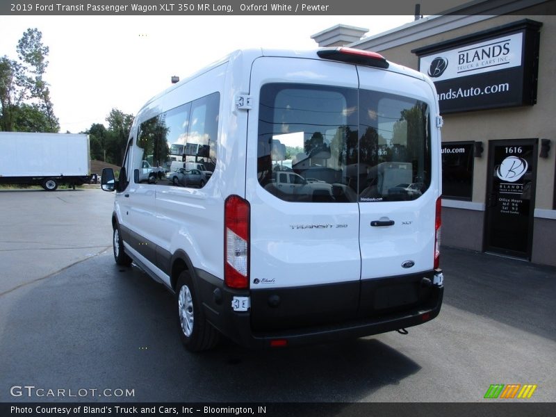 Oxford White / Pewter 2019 Ford Transit Passenger Wagon XLT 350 MR Long