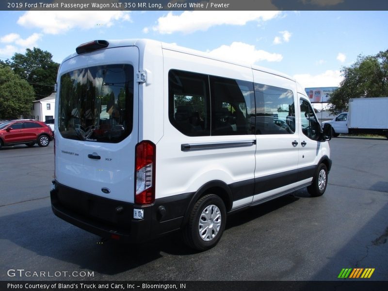 Oxford White / Pewter 2019 Ford Transit Passenger Wagon XLT 350 MR Long